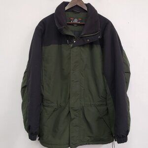 VTG LL Bean Mens Outdoor Thinsulate Lite Loft Coat Size L Green Utility Winter